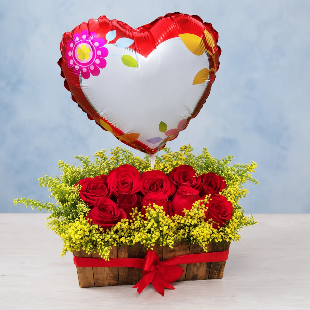Canasta Corazón Rojo
