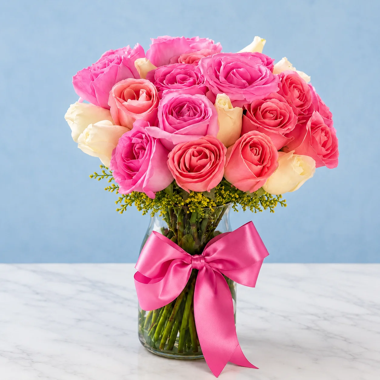Jarrón Romance Rosado